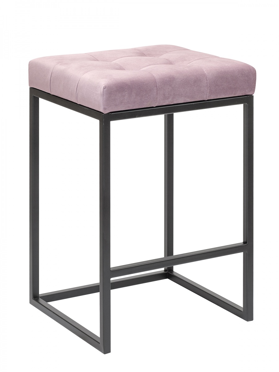 Полубарный стул GreenWeen SOHO GW-SOHO-B-DP, черный/dusty pink/розовый