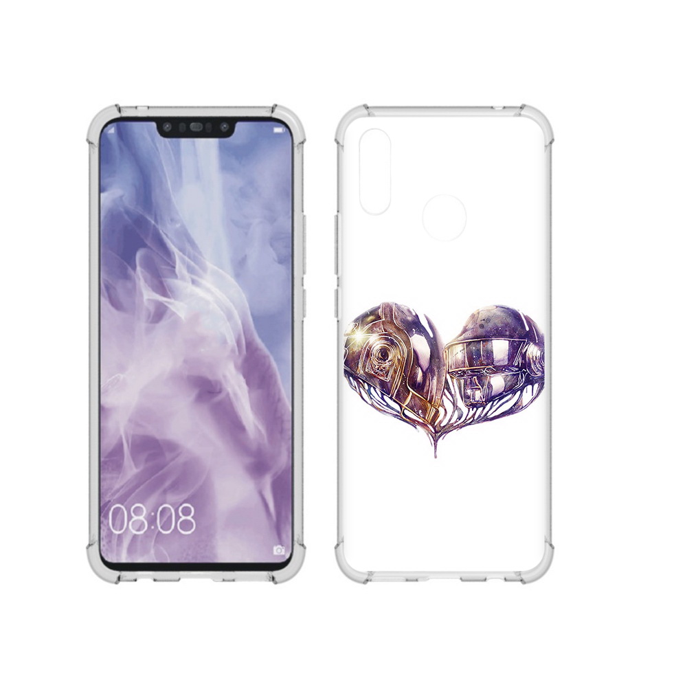 

Чехол MyPads Tocco для Huawei Nova 3i сердце абстракция (PT227100.63.596), Прозрачный, Tocco