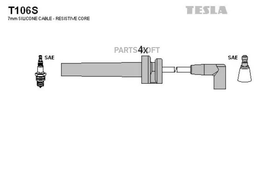 

TESLA Провода высоковольтные TESLA T106S