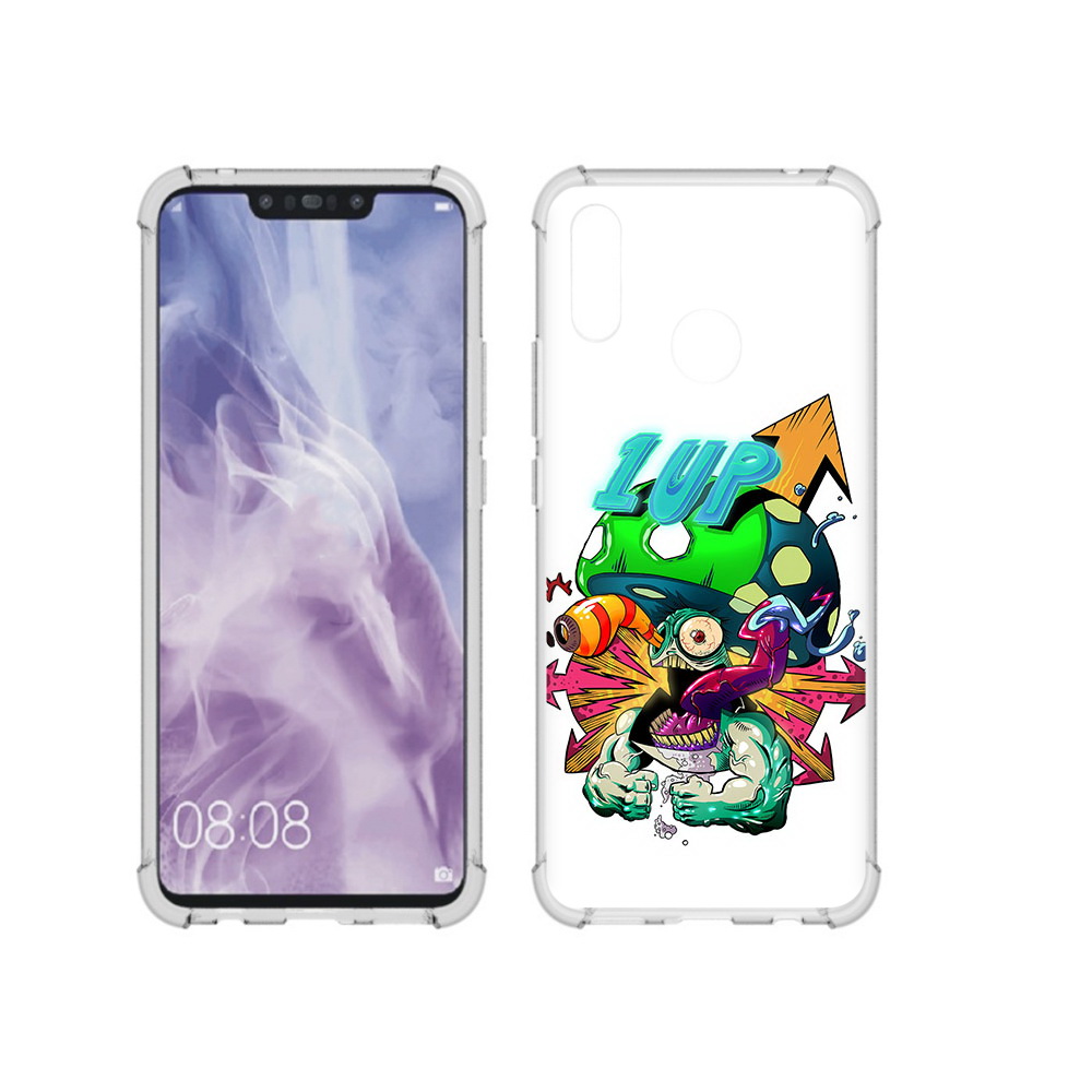 

Чехол MyPads Tocco для Huawei Nova 3i сильный гриб абстракция (PT227100.63.599), Прозрачный, Tocco