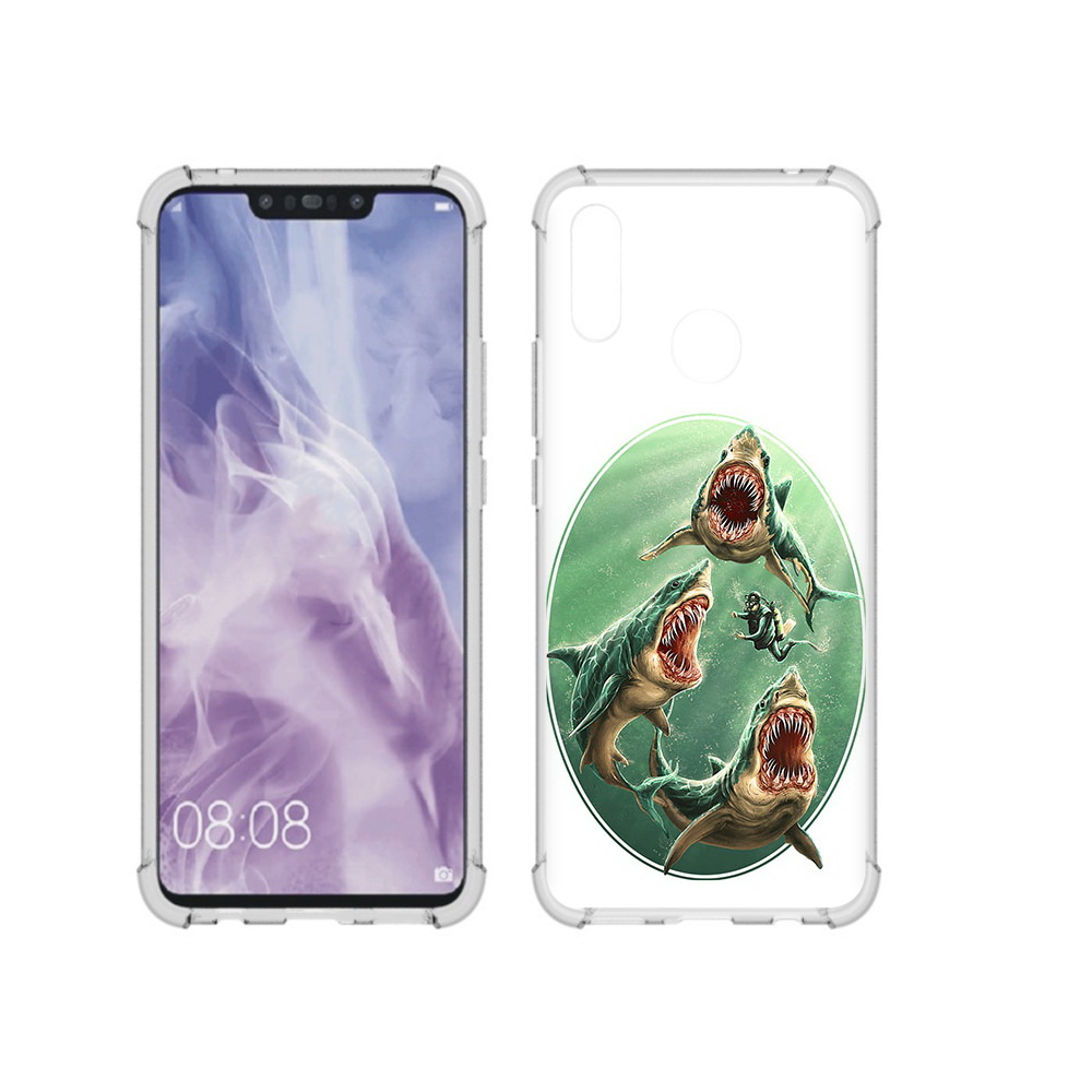 

Чехол MyPads Tocco для Huawei Nova 3i синяя бездна (PT227100.63.600), Прозрачный, Tocco