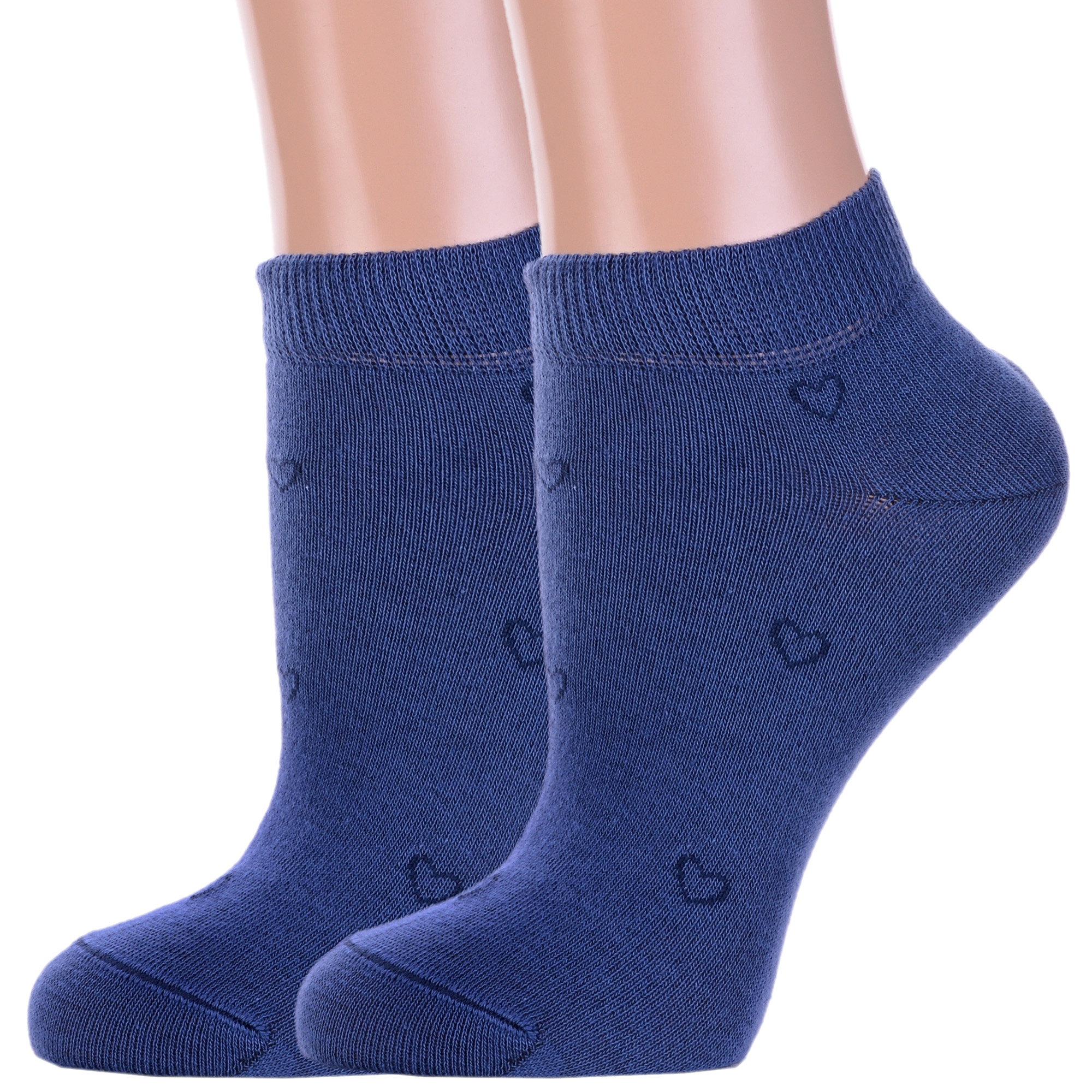 Комплект носков женских Брестский чулочный комбинат 2-14с1101 синих 23, 2 пары