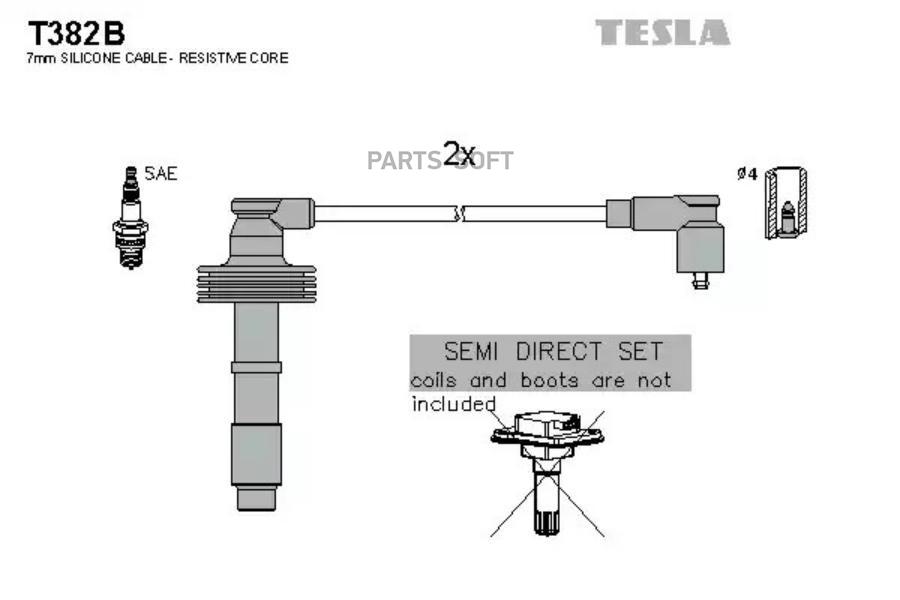 

TESLA Провода высоковольтные TESLA T382B