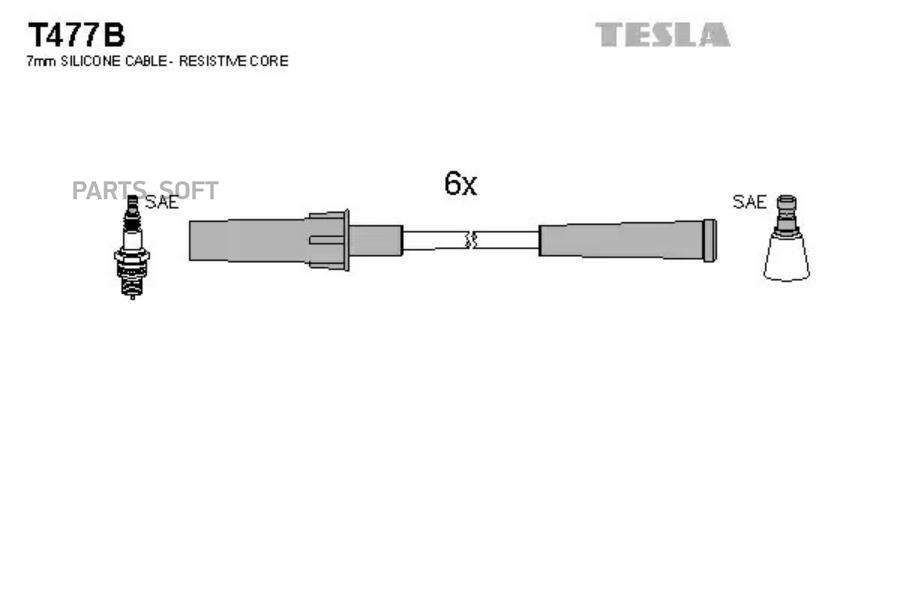 

TESLA Провода высоковольтные TESLA T477B