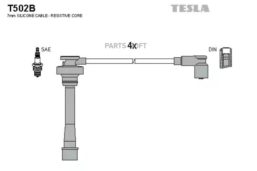 

TESLA Провода высоковольтные TESLA T502B