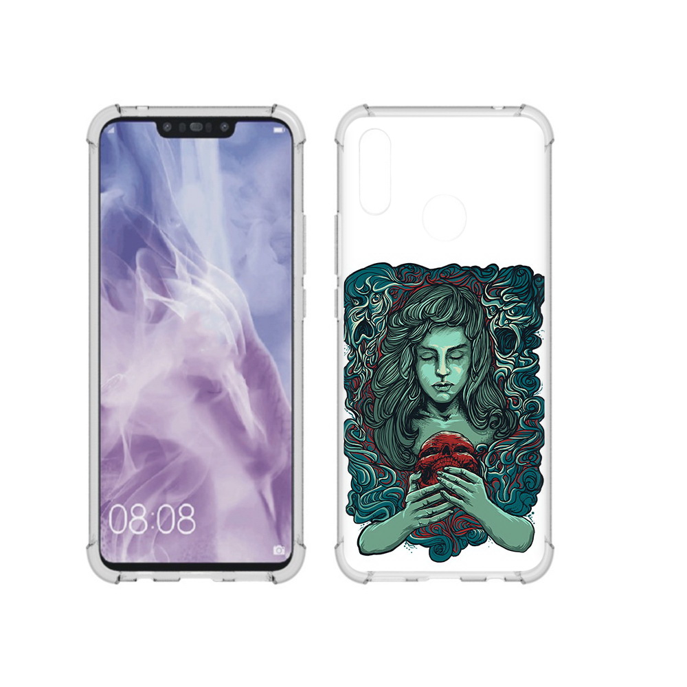 

Чехол MyPads Tocco для Huawei Nova 3i спящая девушка (PT227100.63.619), Прозрачный, Tocco