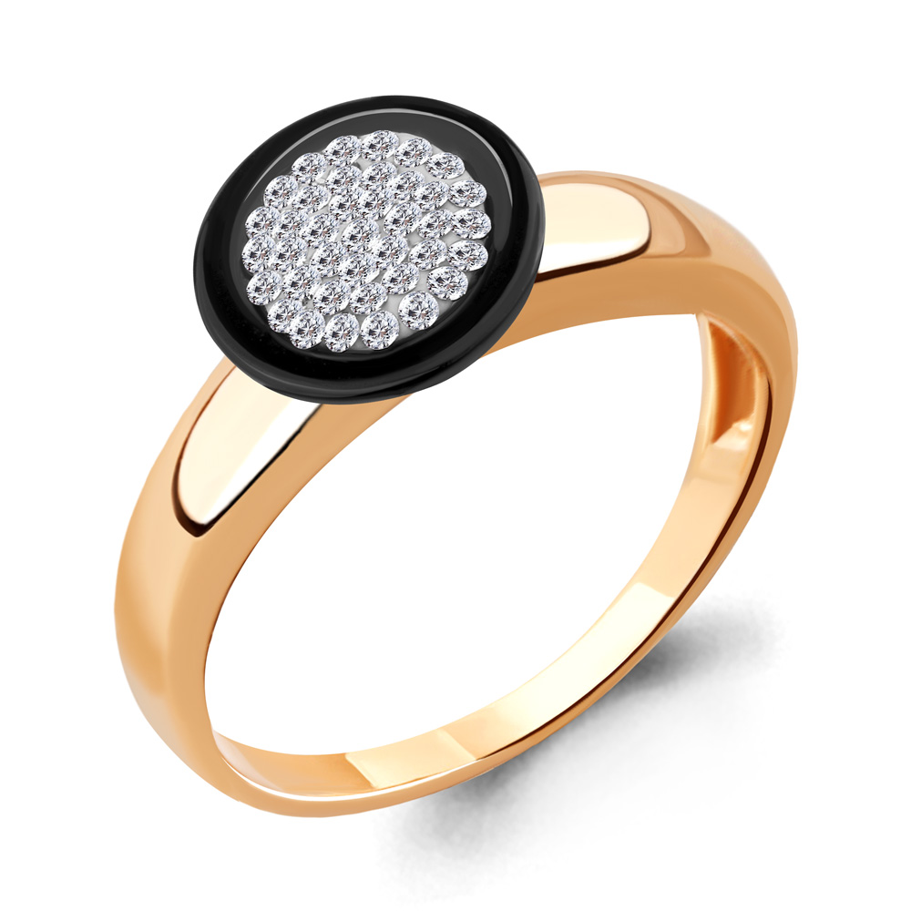

Кольцо из серебра с керамикой р. 16,5 Aquamarine 66585_925_з, 66585_925_з
