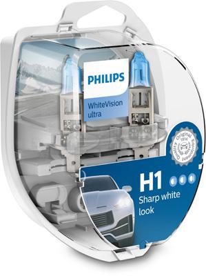 PHILIPS Автолампа H1W5W WhiteVision ultra SM PHILIPS 12258WVUSM