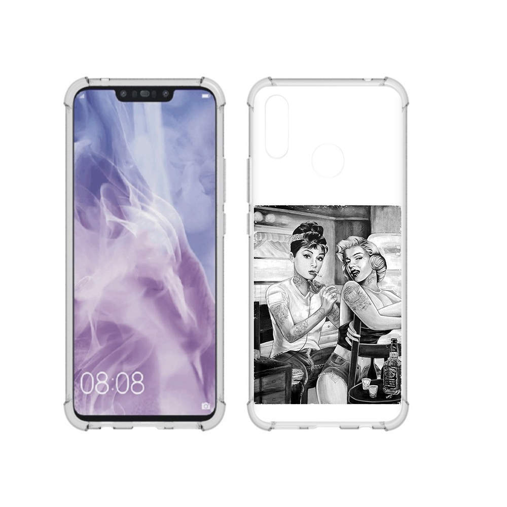 

Чехол MyPads Tocco для Huawei Nova 3i тату мастер (PT227100.63.637), Прозрачный, Tocco