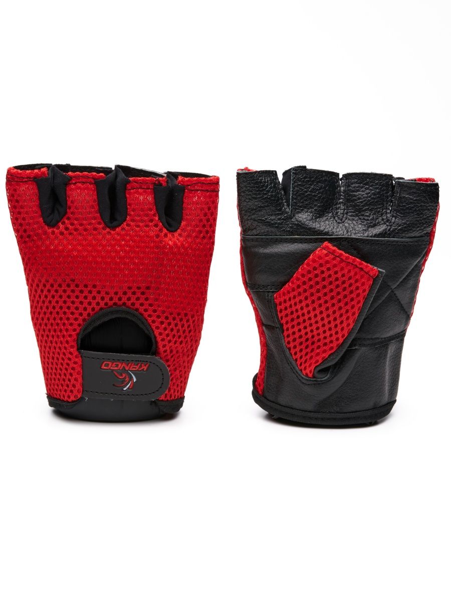Перчатки для фитнеса Kango WGL-071, черный/красный, M