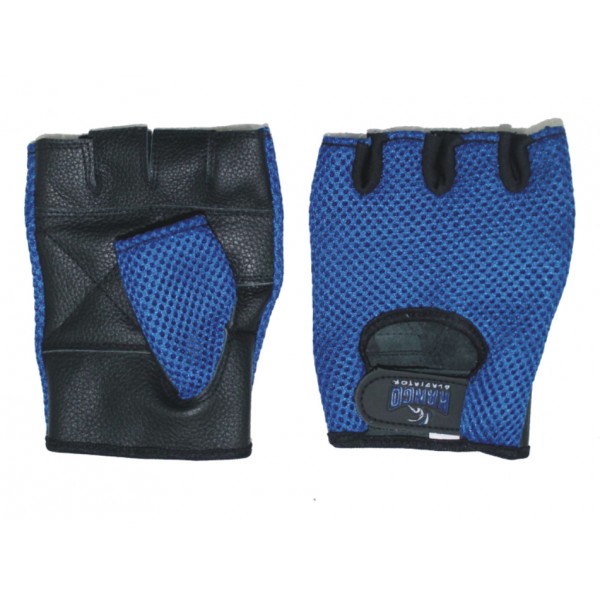 фото Перчатки для фитнеса kango wgl-072, черный/синий, s