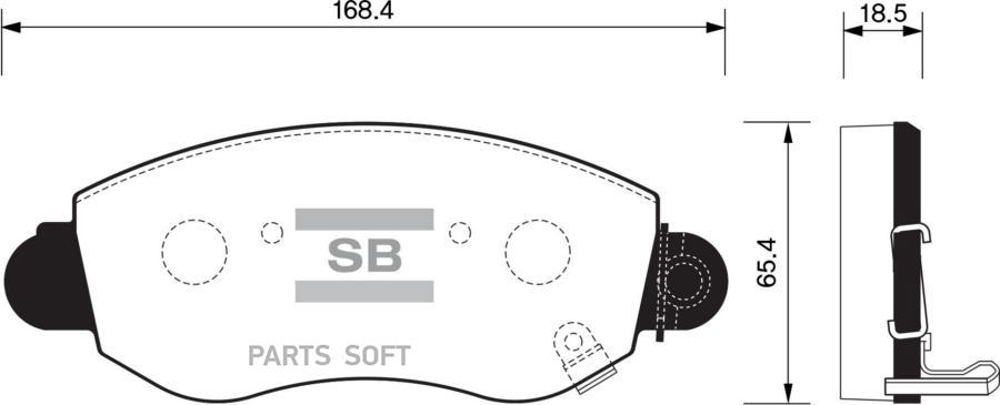 

Колодки передние FORD TRANSIT 00-06 SP1275