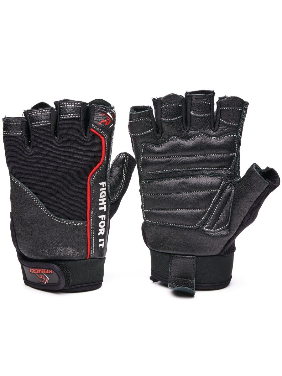 Перчатки для фитнеса Kango WGL-062, черный/красный, S