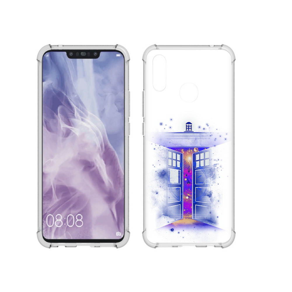 

Чехол MyPads Tocco для Huawei Nova 3i фиолетовый уголок абстракция (PT227100.63.659), Прозрачный, Tocco