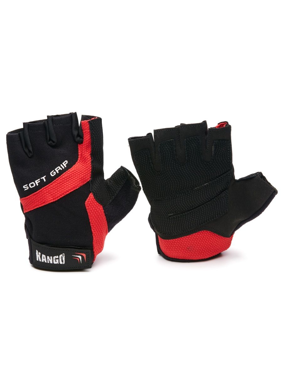 Перчатки для фитнеса Kango WGL-080, черный/красный, M