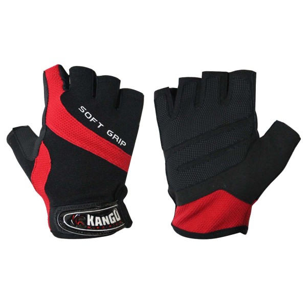 фото Перчатки для фитнеса kango wgl-080 black/red, l