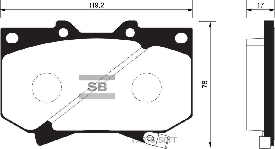

Колодки передние TOYOTA TUNDRA 99-06 SP1422