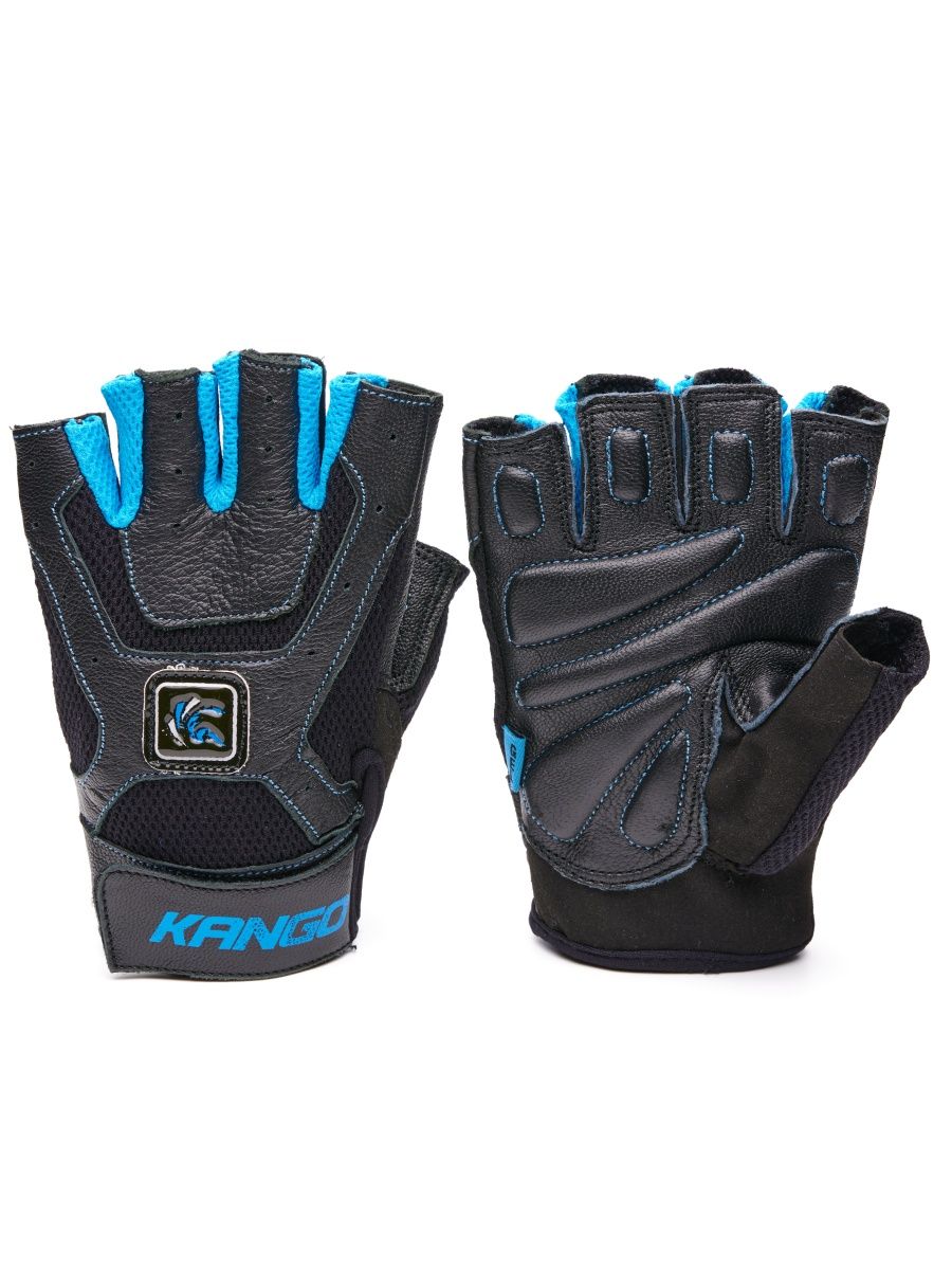 Перчатки для фитнеса Kango WGL-094, черный/синий, M