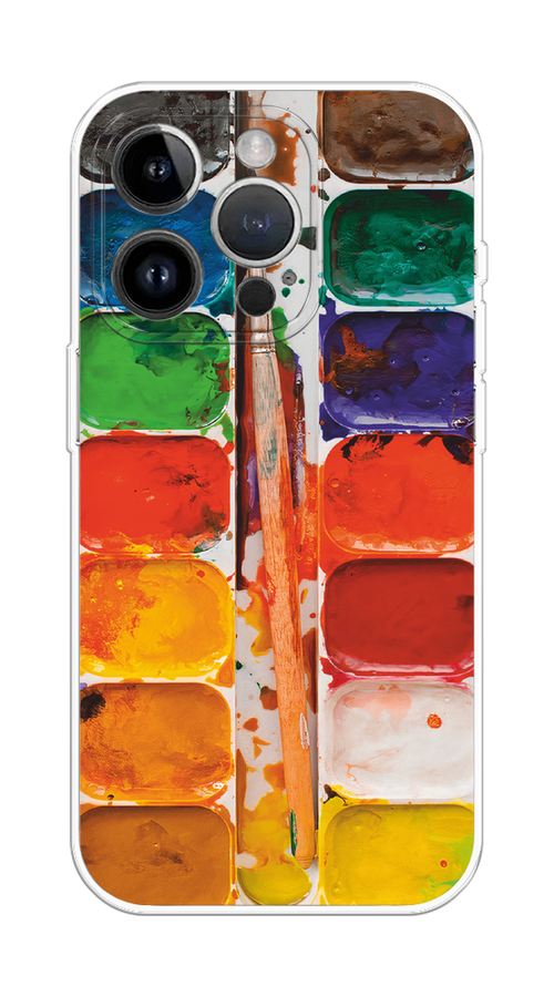 

Чехол на Apple iPhone 15 Pro Max "Акварель", Красный;желтый;синий, 15850-1