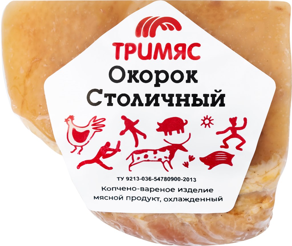 

Окорок варено-копченый Тримяс Столичный +-450 г
