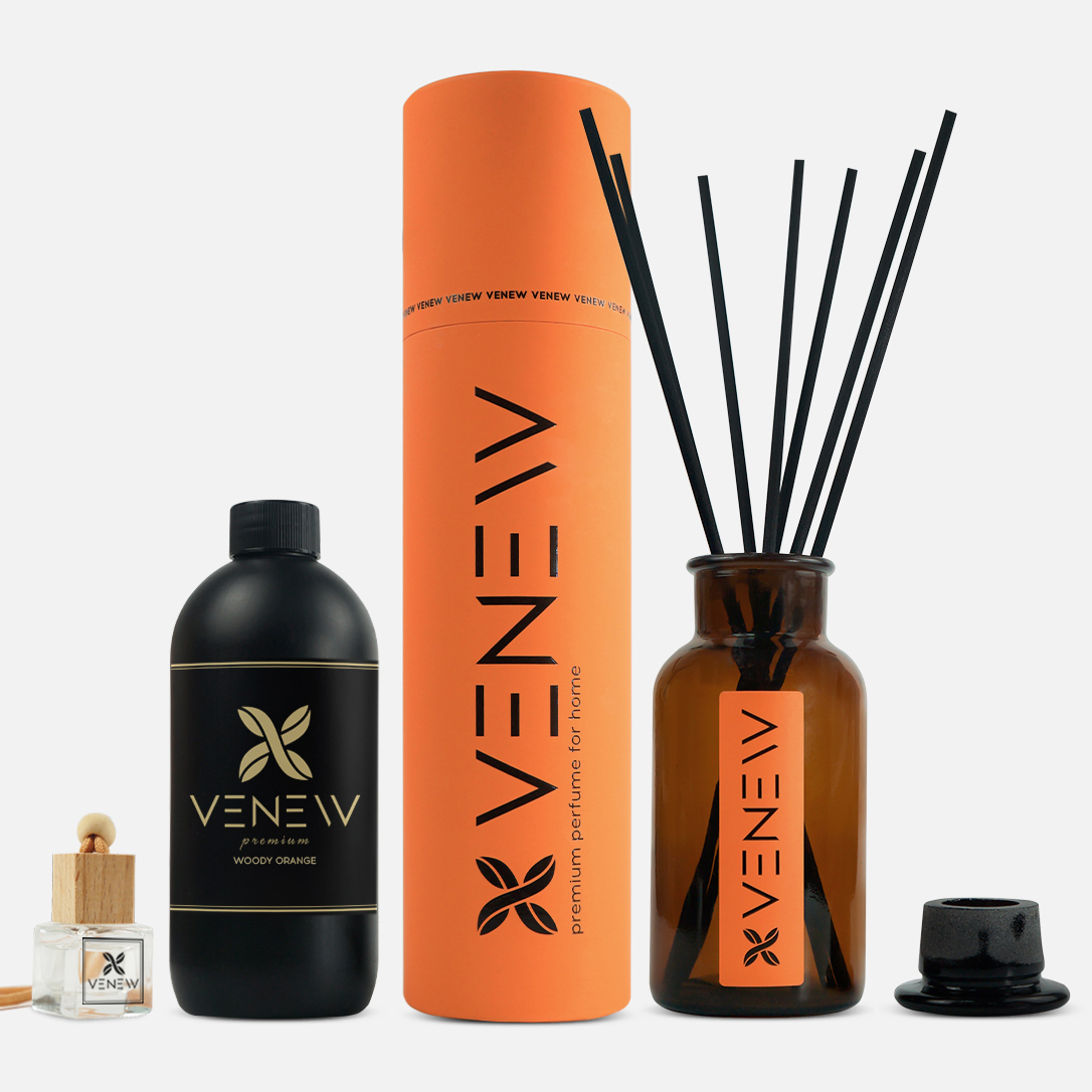 Ароматический диффузор для дома VENEW Апельсин жасмин белый мускус 500 мл