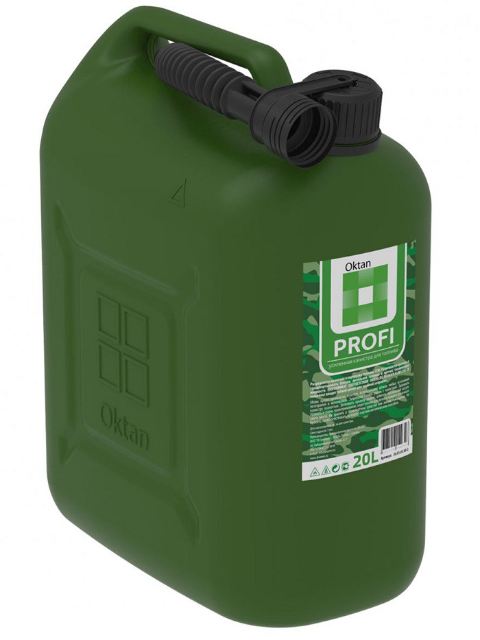 Канистра Oktan KGА1-01-09 ГСМ PROFI пластиковая темно-зеленая 20 л