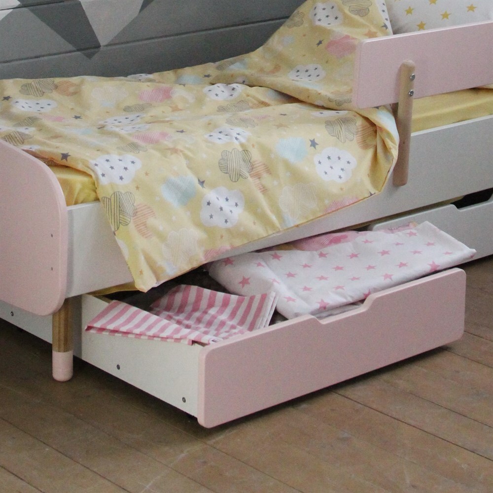 Два ящика для кроватки DIMDOM kids Розовый