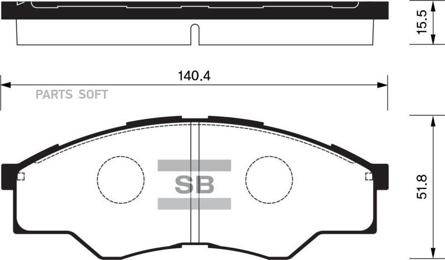 

Колодки передние TOYOTA HILUX III 01- SP1276
