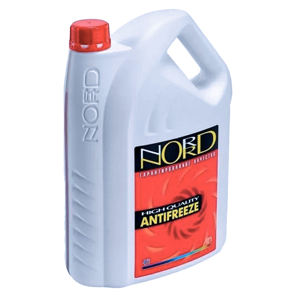 Антифриз NORD High Quality Antifreeze готовый -40C красный 5 кг NR 20249