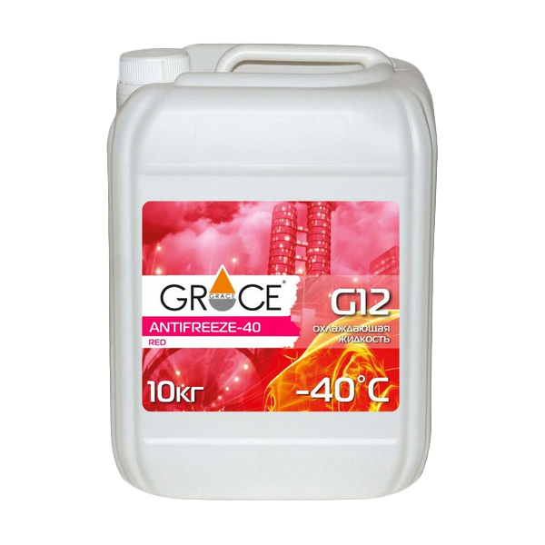 Антифриз красный -40C 10кг G12 GRACE