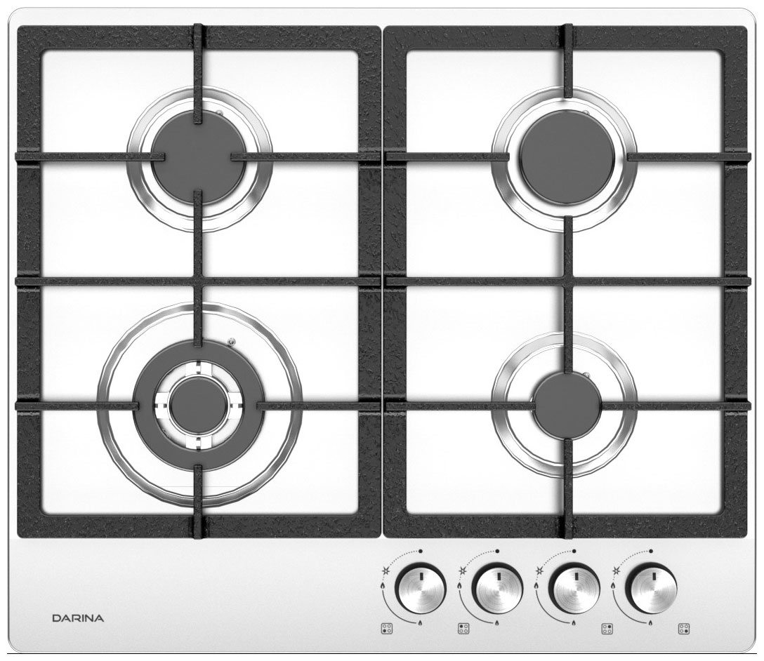 Встраиваемая варочная панель газовая Darina 1T3 GM308 X серебристый