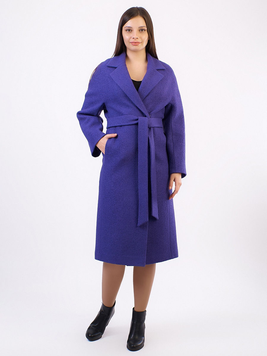 Пальто женское Louren Wilton 109 фиолетовое 46 RU