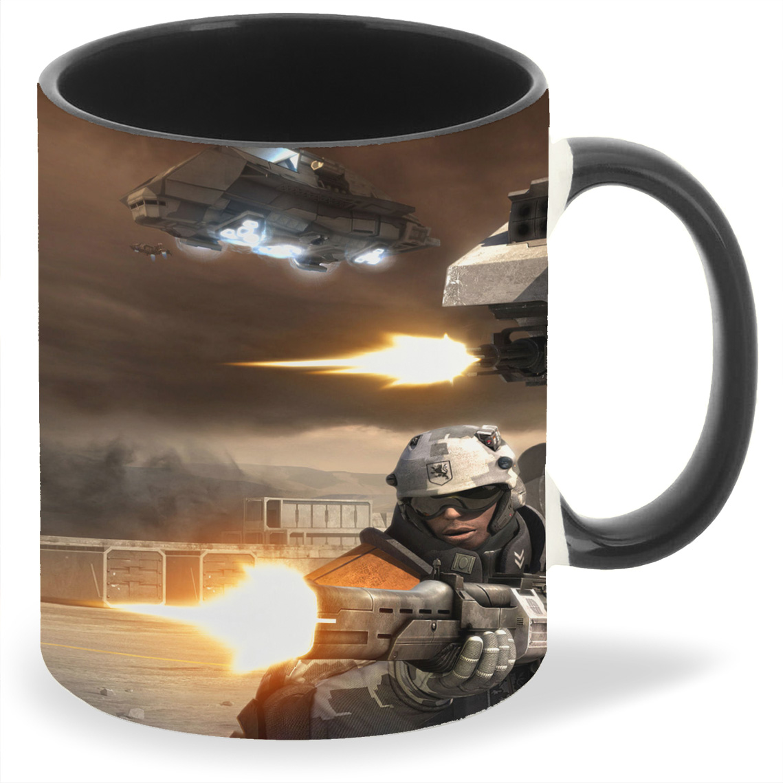 

Кружка CoolPodarok battlefield 2142 Солдаты и Турели Выстрелы Шатл в небе, battlefield 2142 Солдаты и Турели Выстрелы Шатл в небе