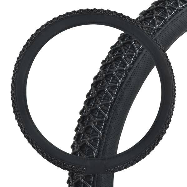 

Оплетка SKYWAY Modern-3 L Черная экокожа, Черный