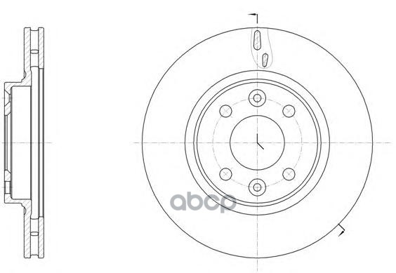 

61535.10_диск тормозной передний! \ Renault Logan/Sandero/Clio 1.2-1.5dci 12>