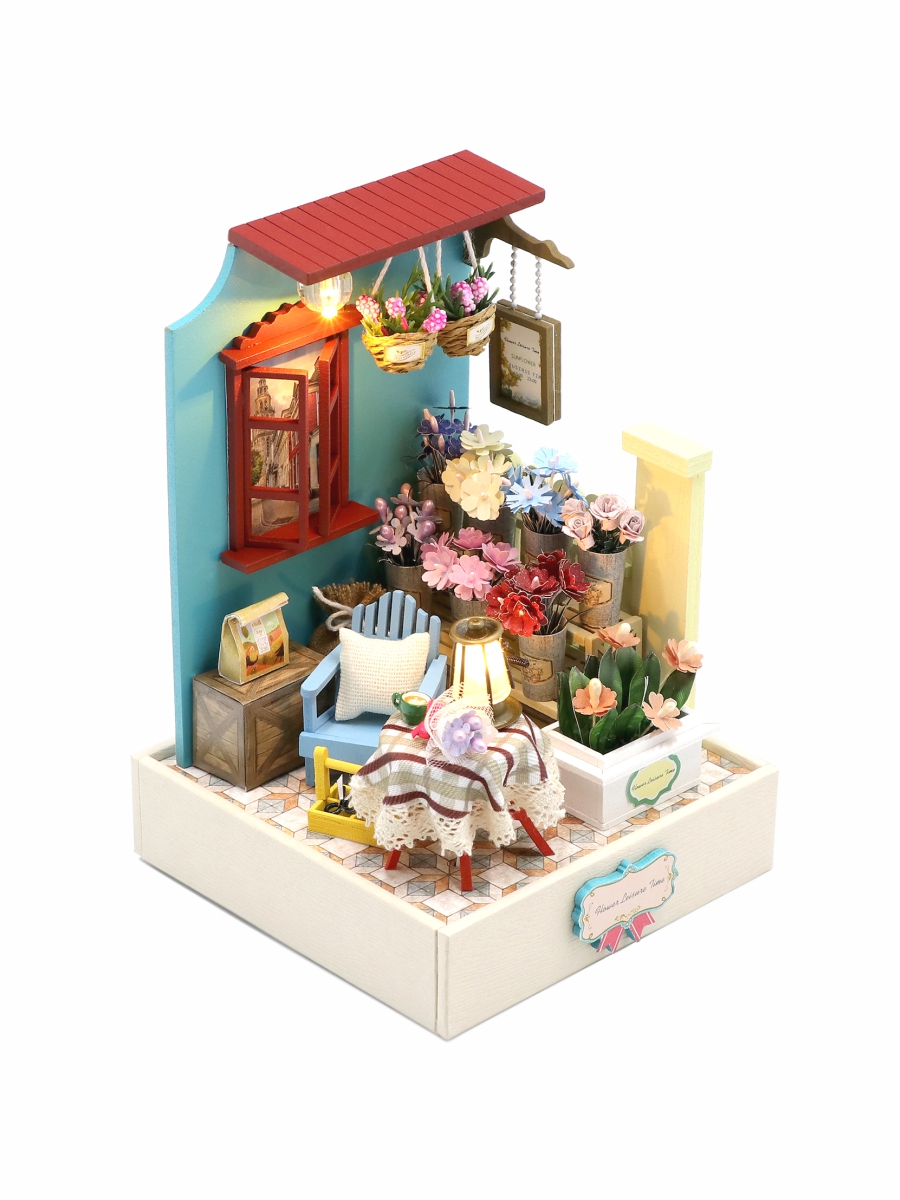 Румбокс Hobby Day MiniHouse Цветочный на углу S2202