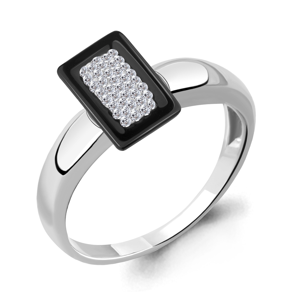 

Кольцо из серебра с керамикой р. 16,5 Aquamarine 66590_925_р, 66590_925_р