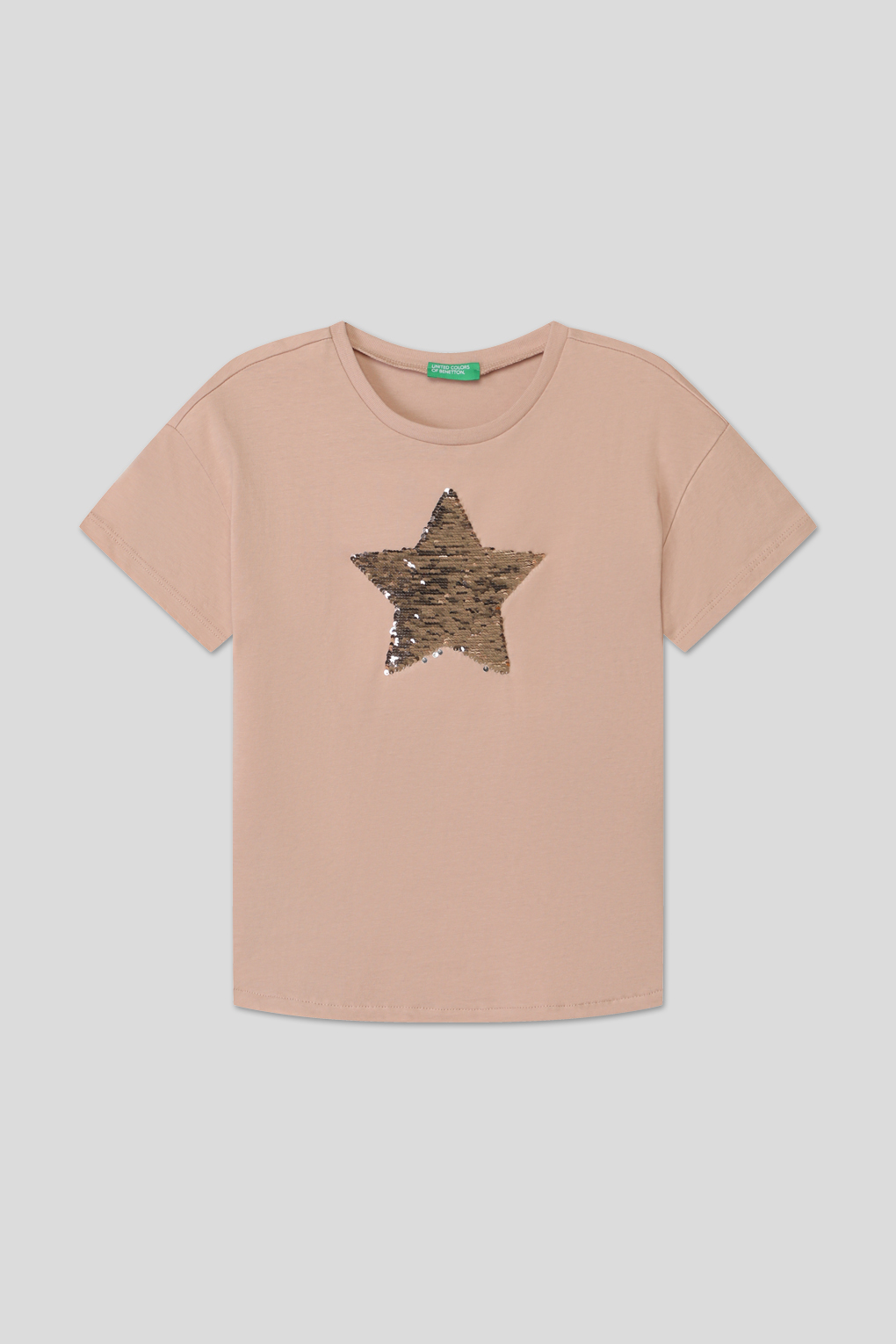 

Футболка детская Benetton 3I1XC10IA, бежевый, 146, 3I1XC10IA