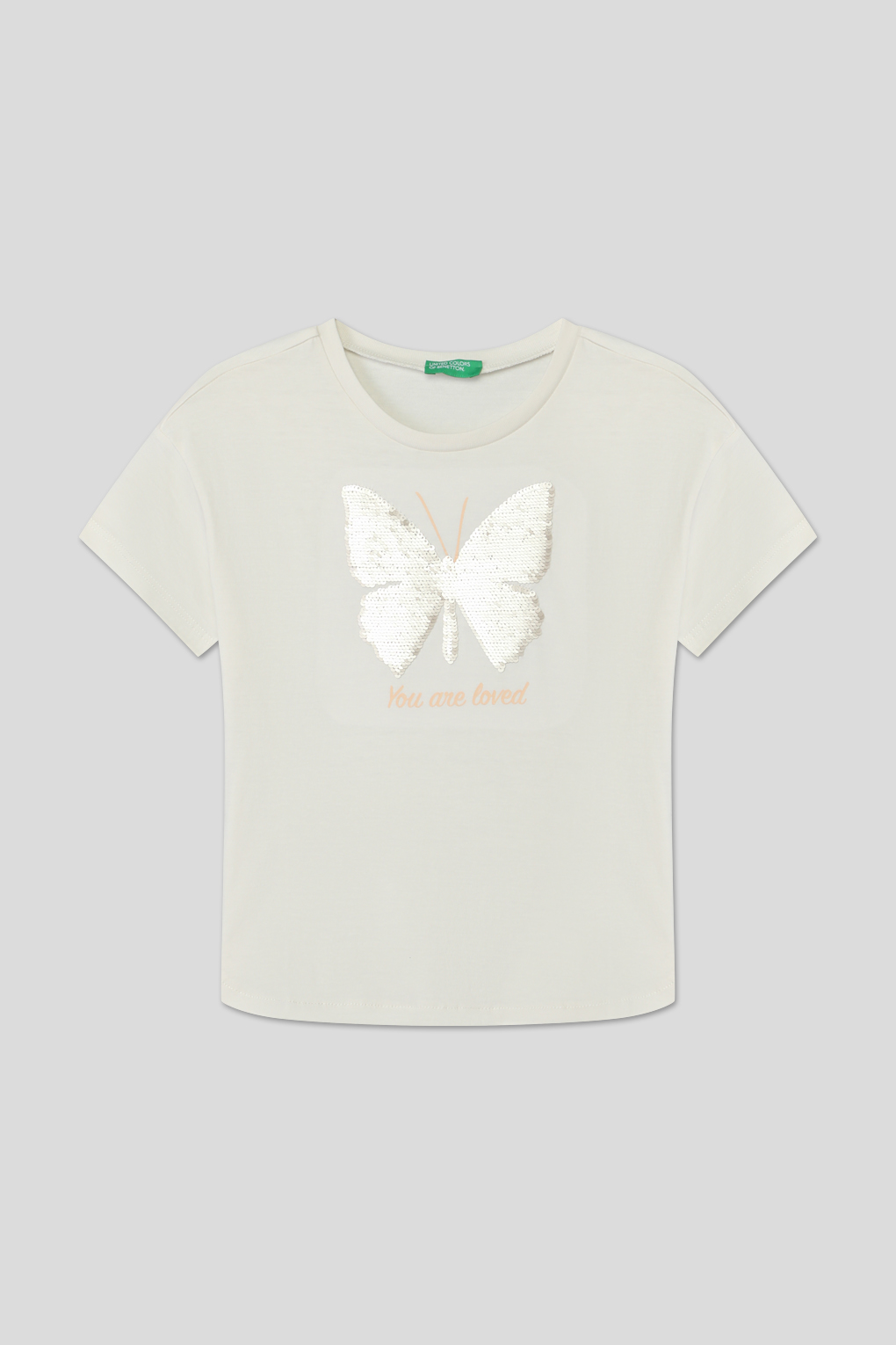 

Футболка детская Benetton 3I1XC10IA, молочный, 128, Бежевый, 3I1XC10IA