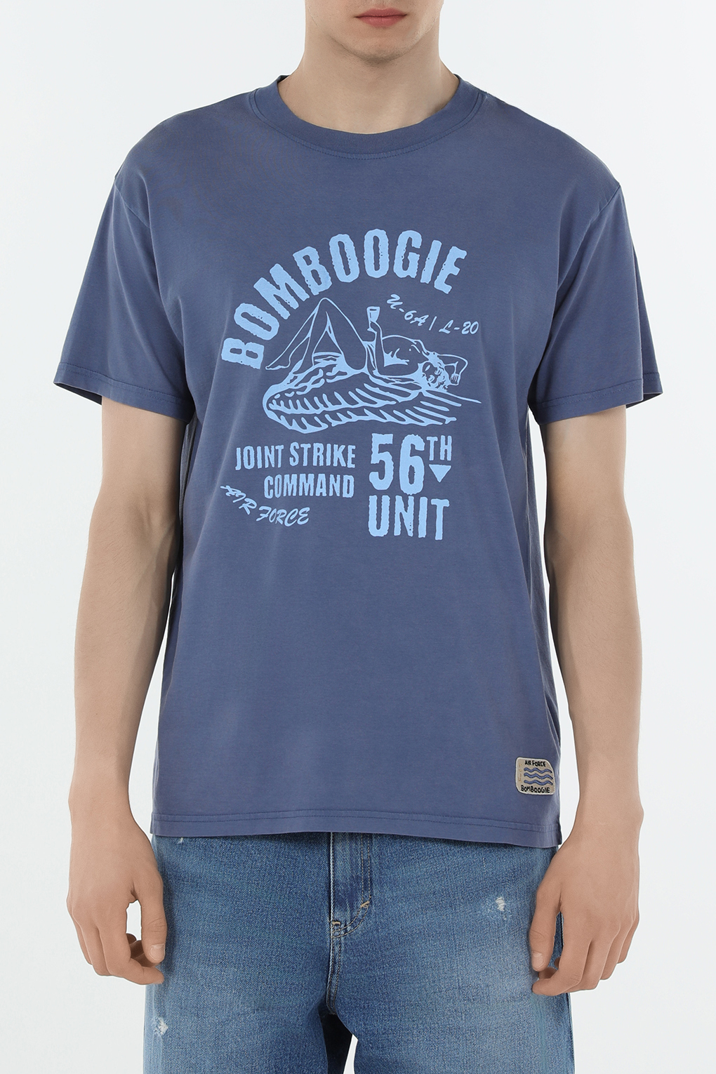 Футболка мужская Bomboogie TM8525TJIS4 синяя 2XL