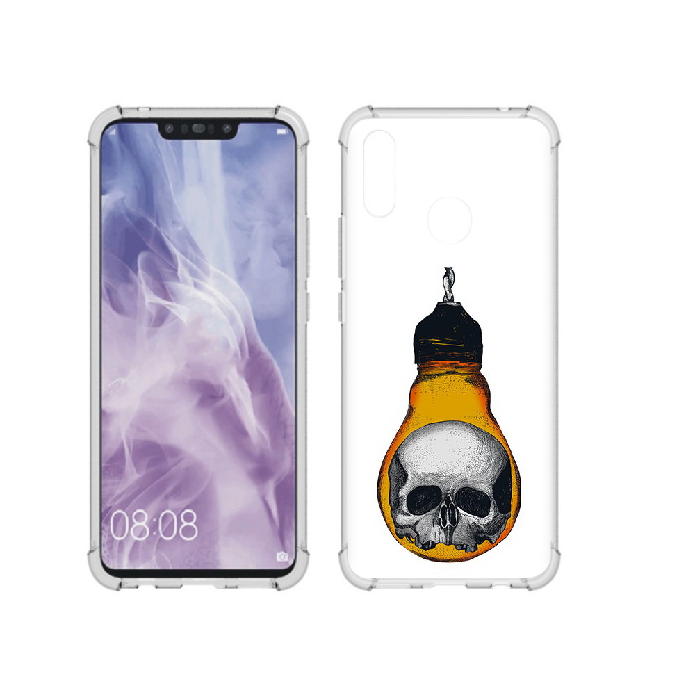 

Чехол MyPads Tocco для Huawei Nova 3i череп в лампочке (PT227100.63.676), Прозрачный, Tocco