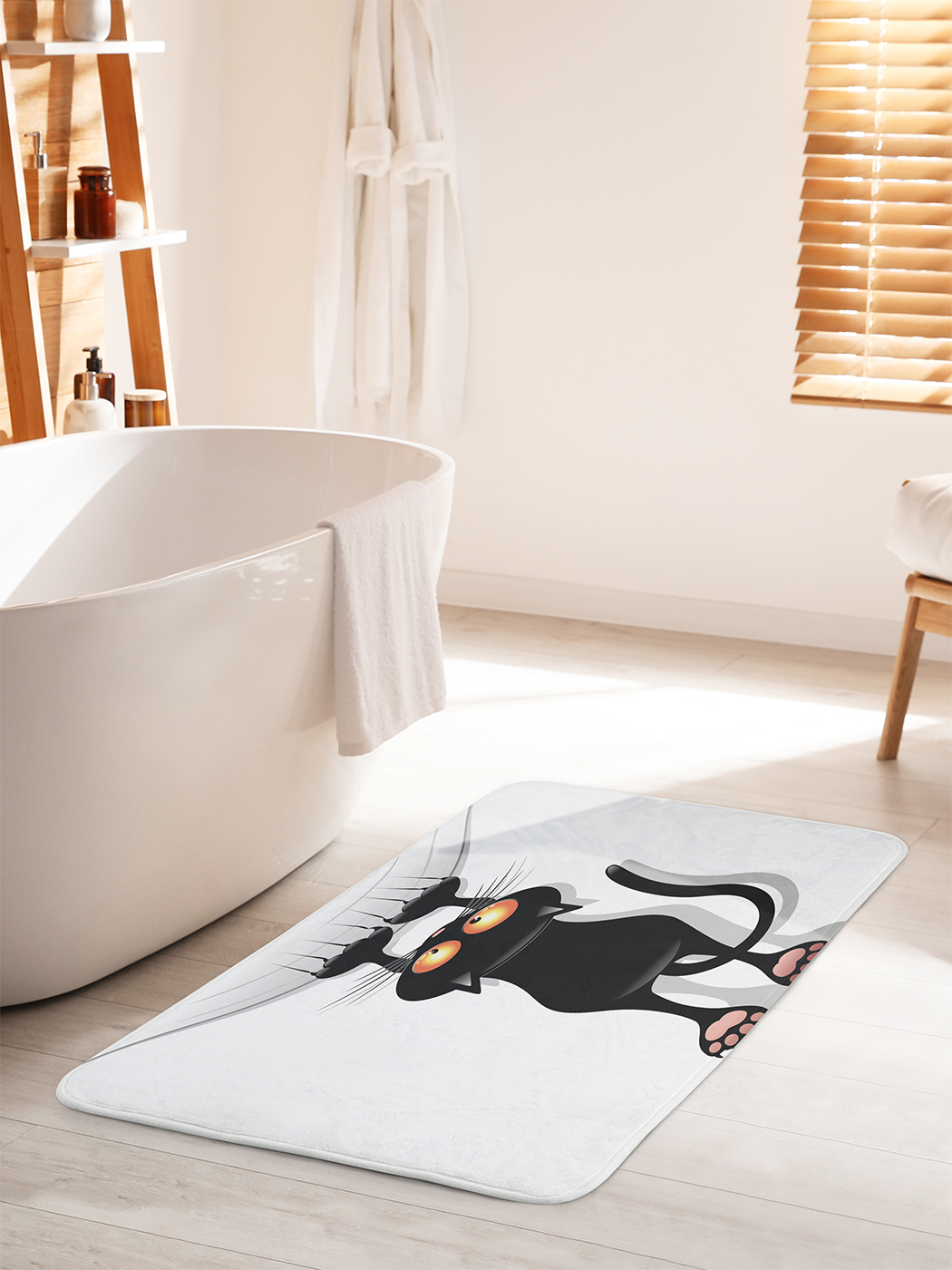 

Коврик для ванной туалета душа JoyArty "Кот-шкодник", bath_18507_60x100