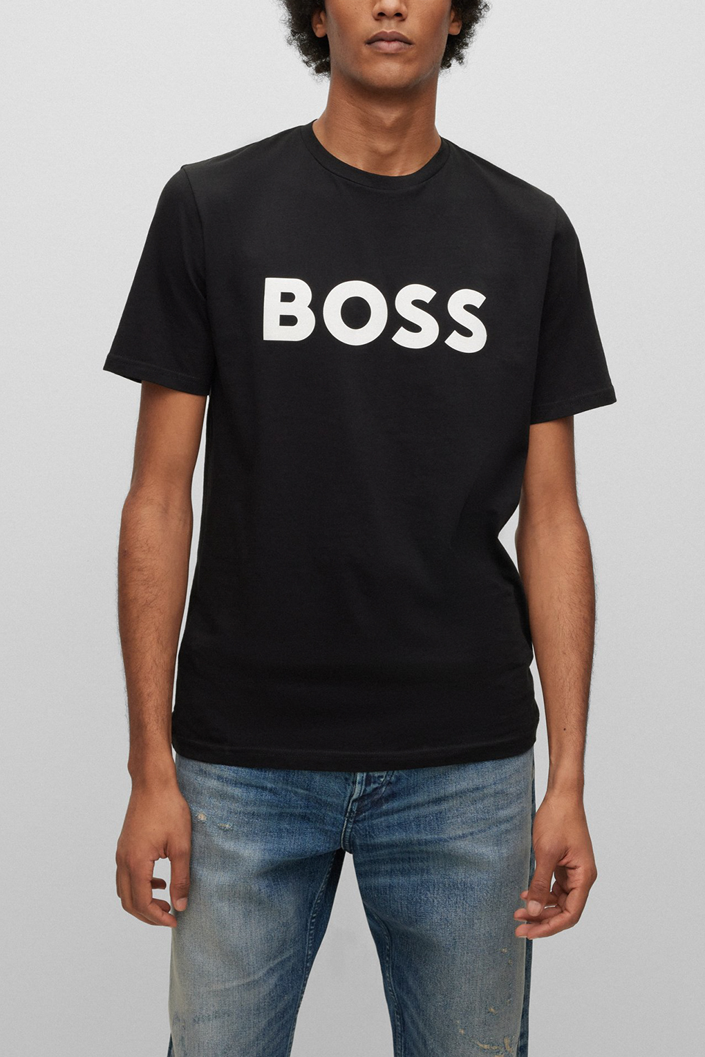 

Футболка мужская BOSS 50481923 черная XL, Черный, 50481923
