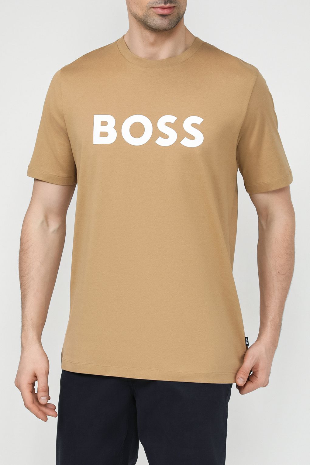 

Футболка мужская BOSS 50495742 бежевая 2XL, Бежевый, 50495742