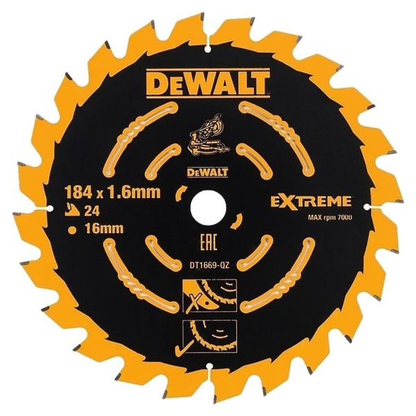 фото Пильный диск dewalt dt1669, 184х16 мм, 34 зуба