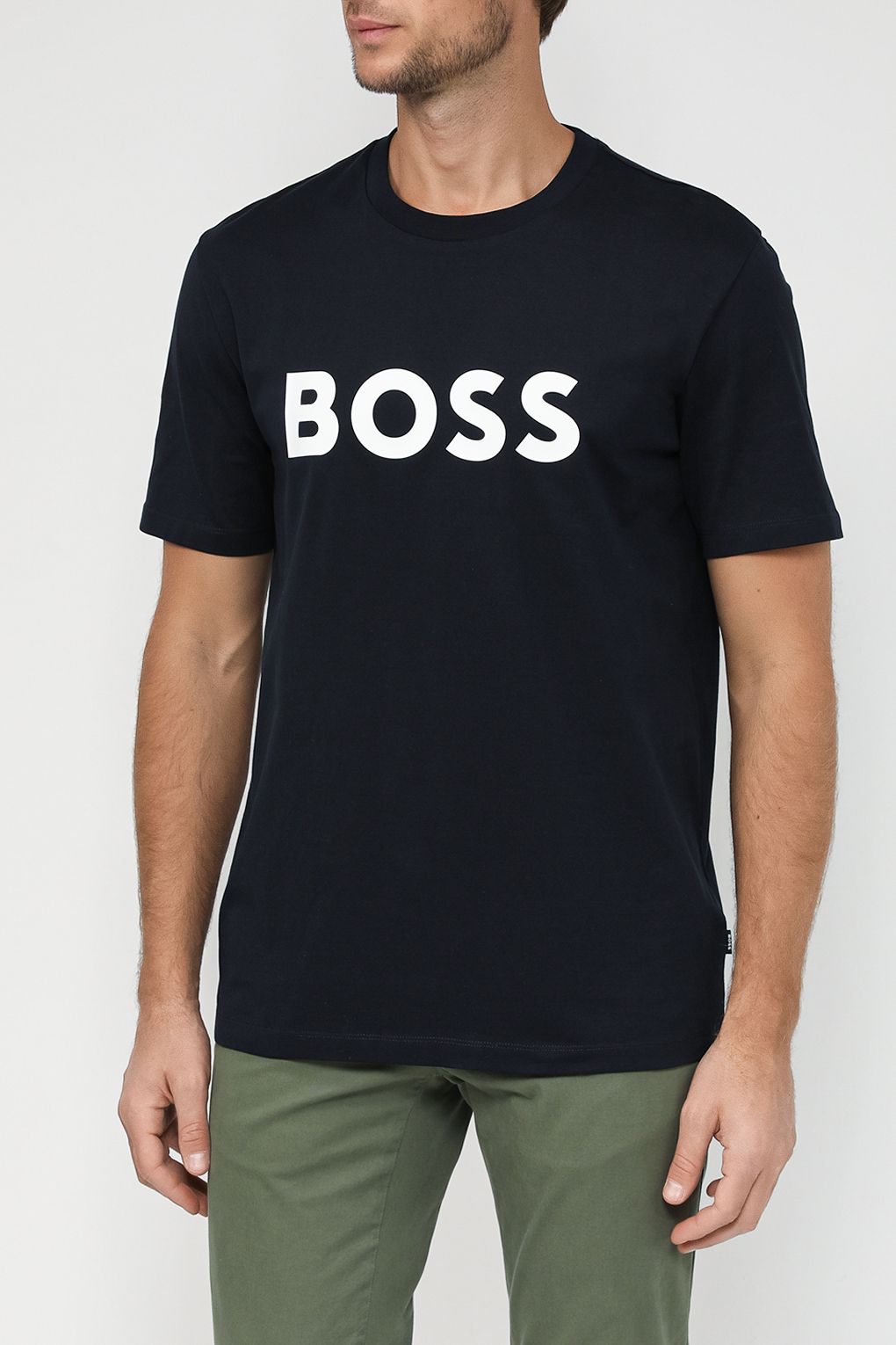 

Футболка мужская BOSS 50495742 синяя M, Синий, 50495742