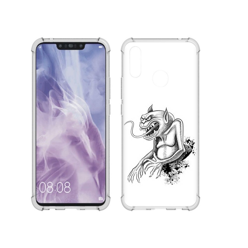 

Чехол MyPads Tocco для Huawei Nova 3i чорт (PT227100.63.692), Прозрачный, Tocco