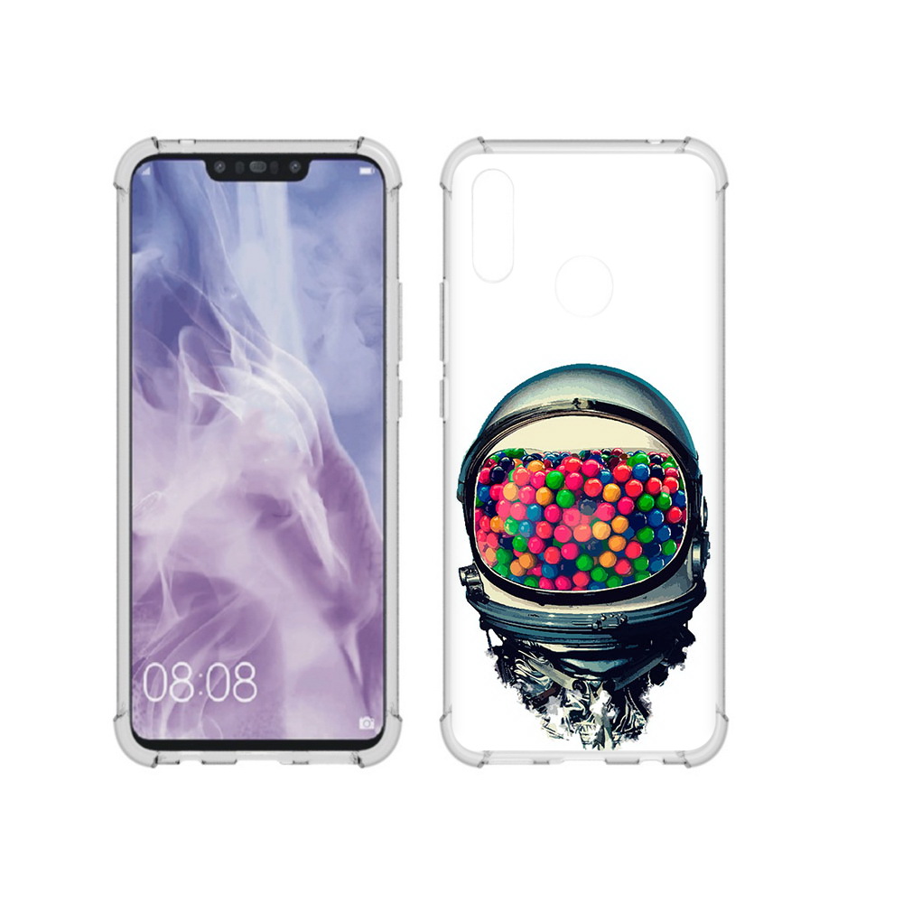 

Чехол MyPads Tocco для Huawei Nova 3i шлем космонавта (PT227100.63.700), Прозрачный, Tocco