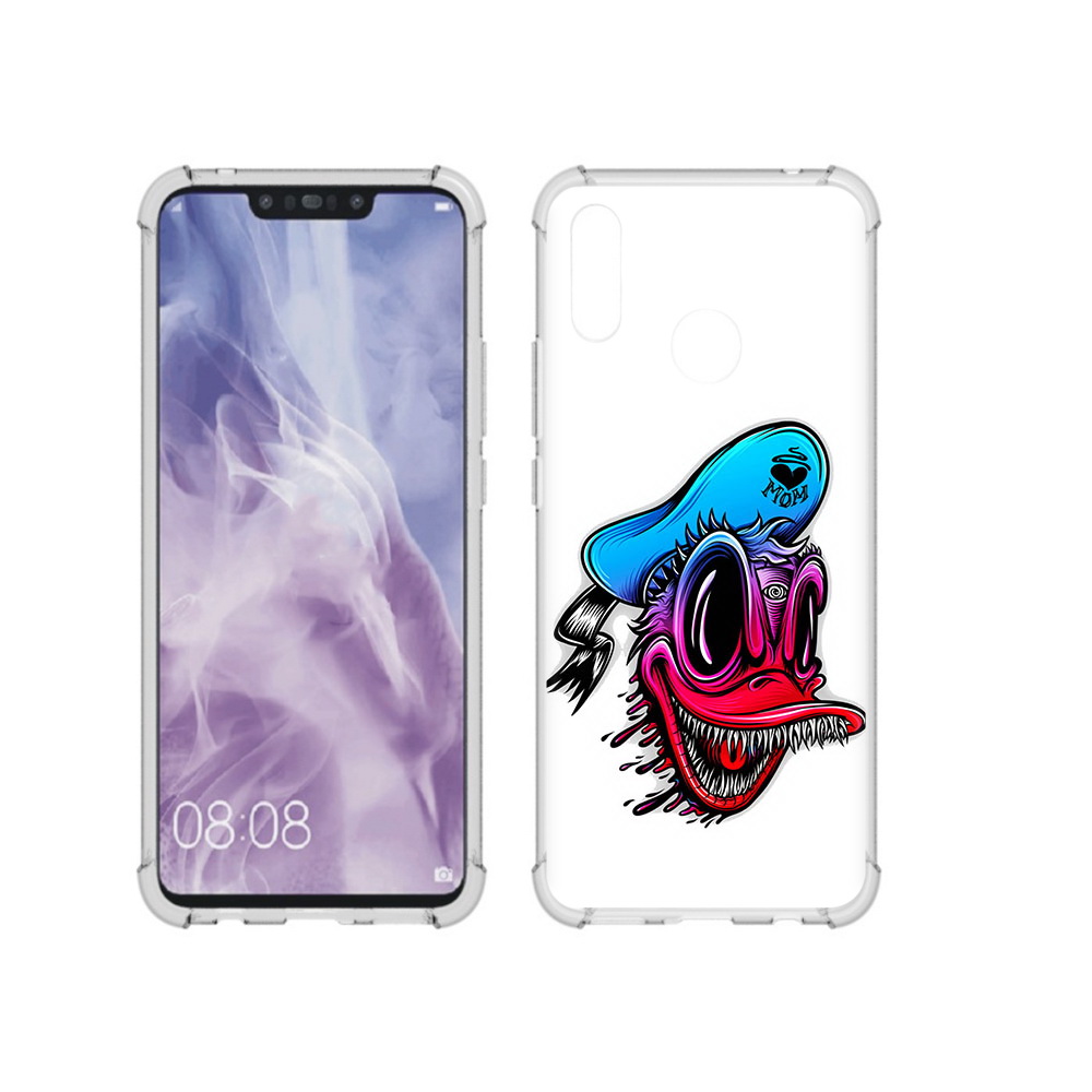 

Чехол MyPads Tocco для Huawei Nova 3i Дональд (PT227100.63.71), Прозрачный, Tocco