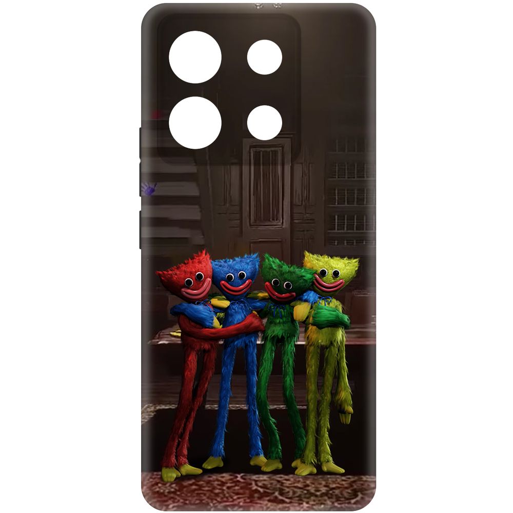 

Чехол-накладка Krutoff Soft Case Хаги Ваги - Мини-Хаги для Poco X6 черный